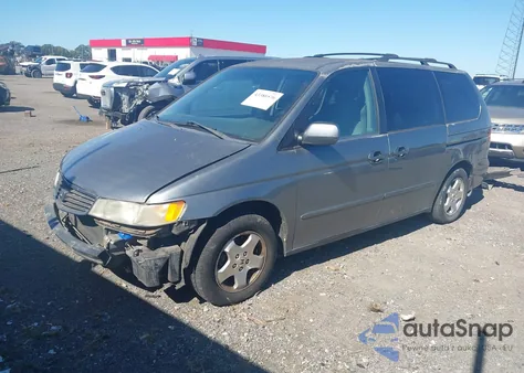 2001 Honda Odyssey Ex from USA, damaged, VIN 2HKRL18601H610966